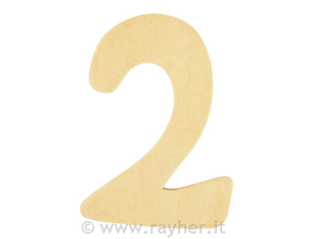 Numero-legno FSC Mix Credit,6cm o2