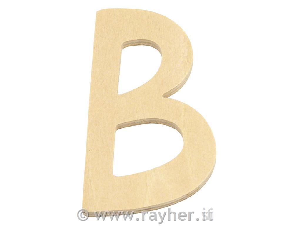 Wooden letter FSC Mix Credit, 6cm o, B