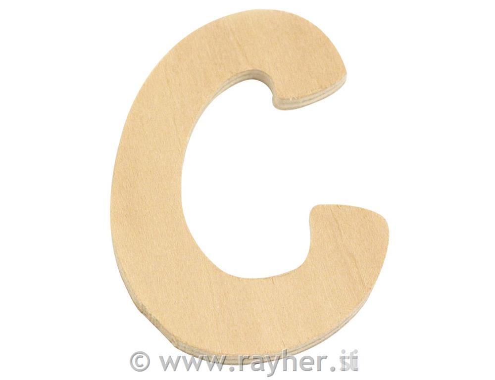Lettera-legno FSC Mix Credit, 6cm oC