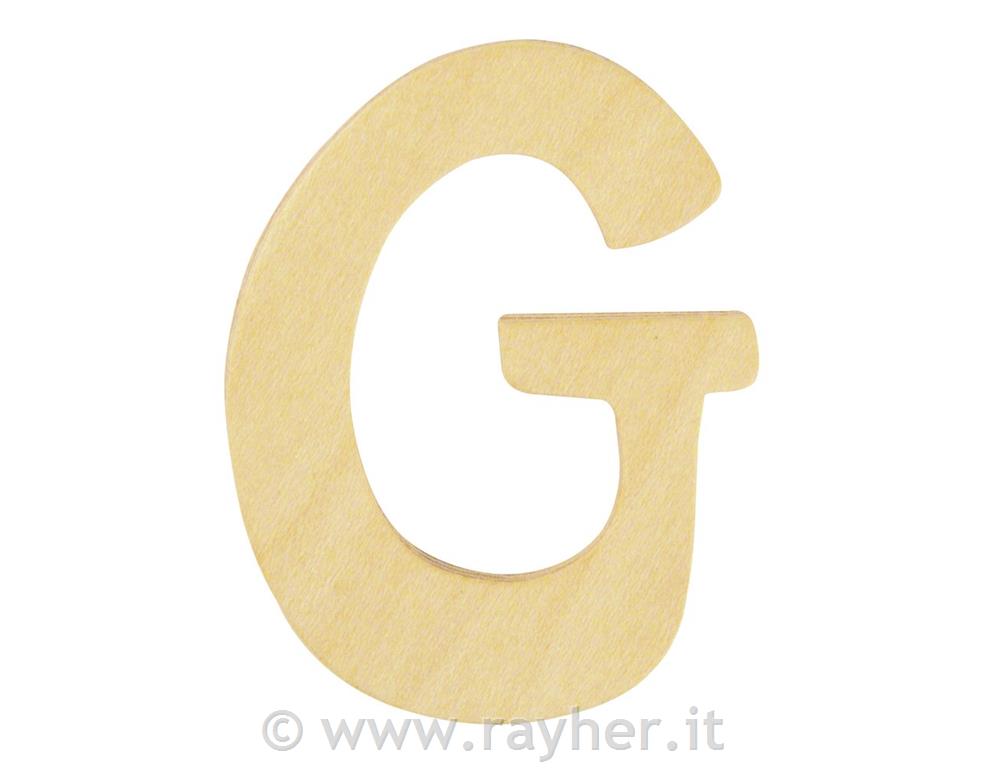 Wooden letter FSC Mix Credit, 6cm o, G
