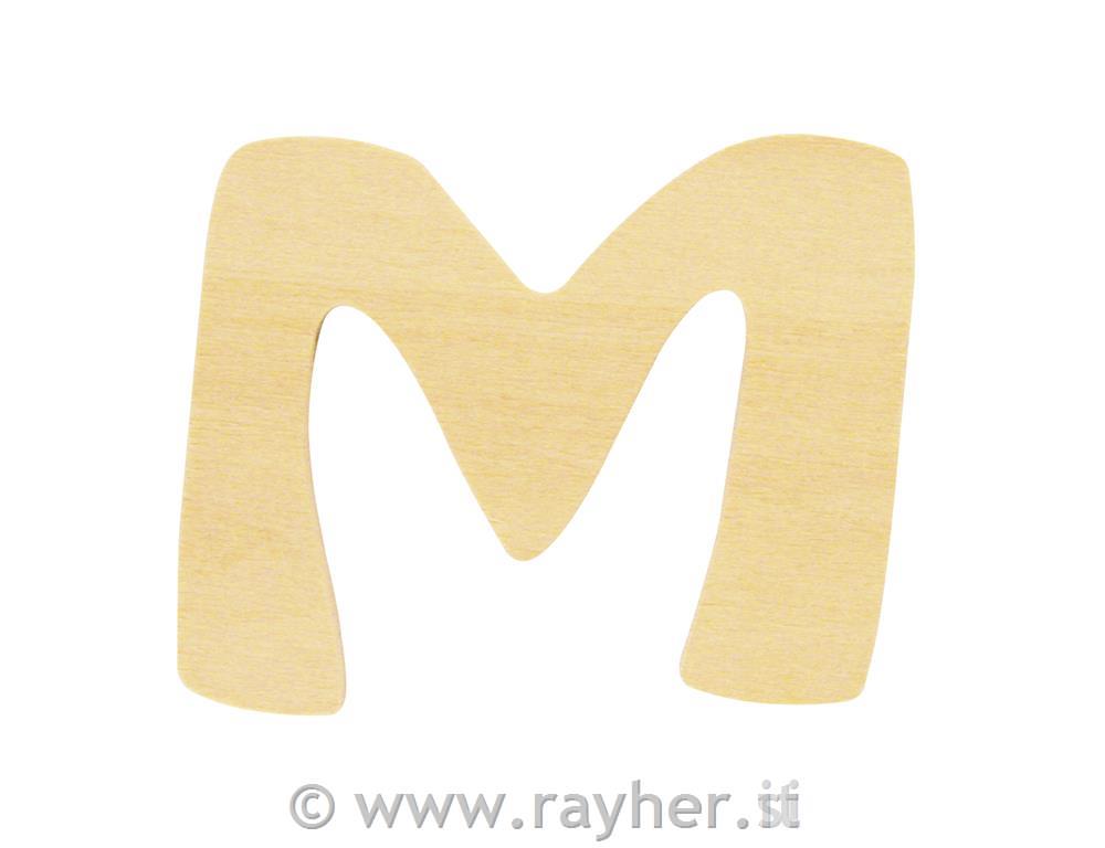 Wooden letter FSC Mix Credit, 6cm o, M