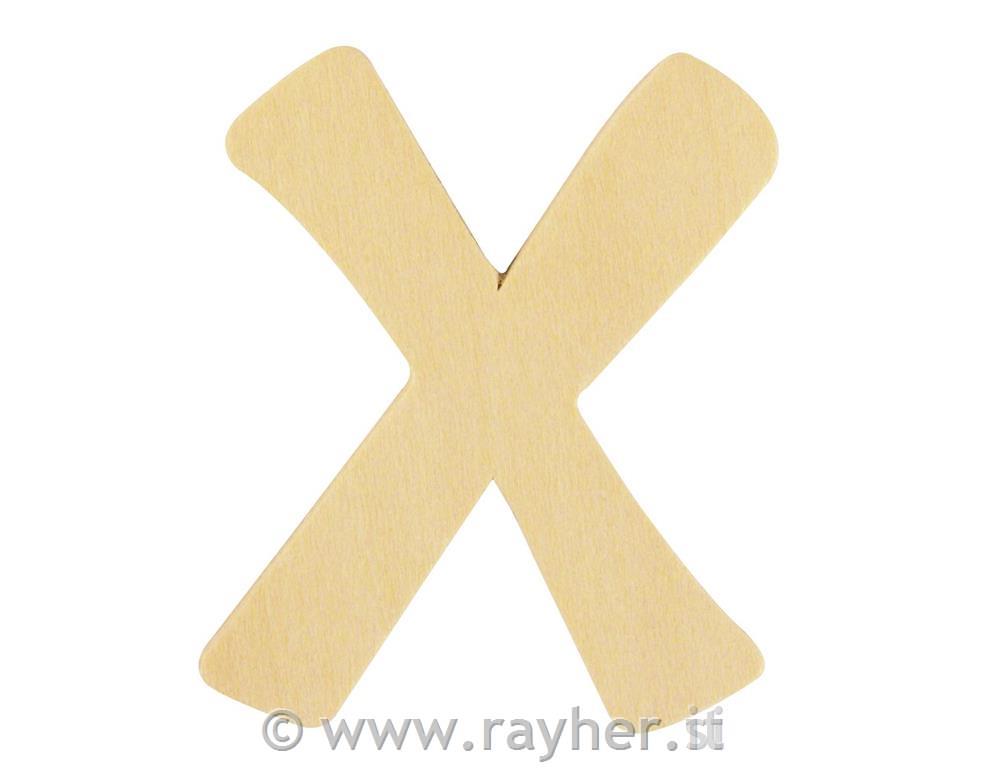 Lettera-legno FSC Mix Credit, 6cm oX