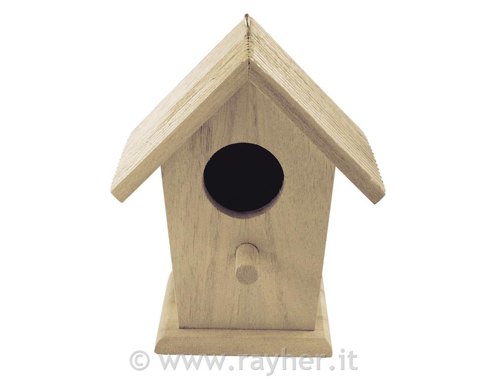 Casetta legno per uccelliniassortito 13x6cm / 11x6cm