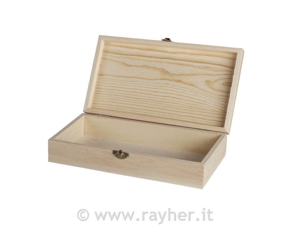 Scrigno legno "Cornice"25x14x6cm