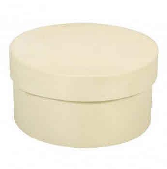 Lesena škatla, okrogla, 3,5 X 6cm