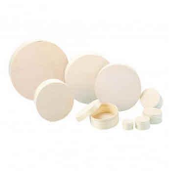 Lesena šatulja, okrogla, 20cm o, v: 5,5cm