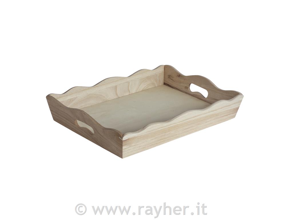 Vassoio legno28x38cm