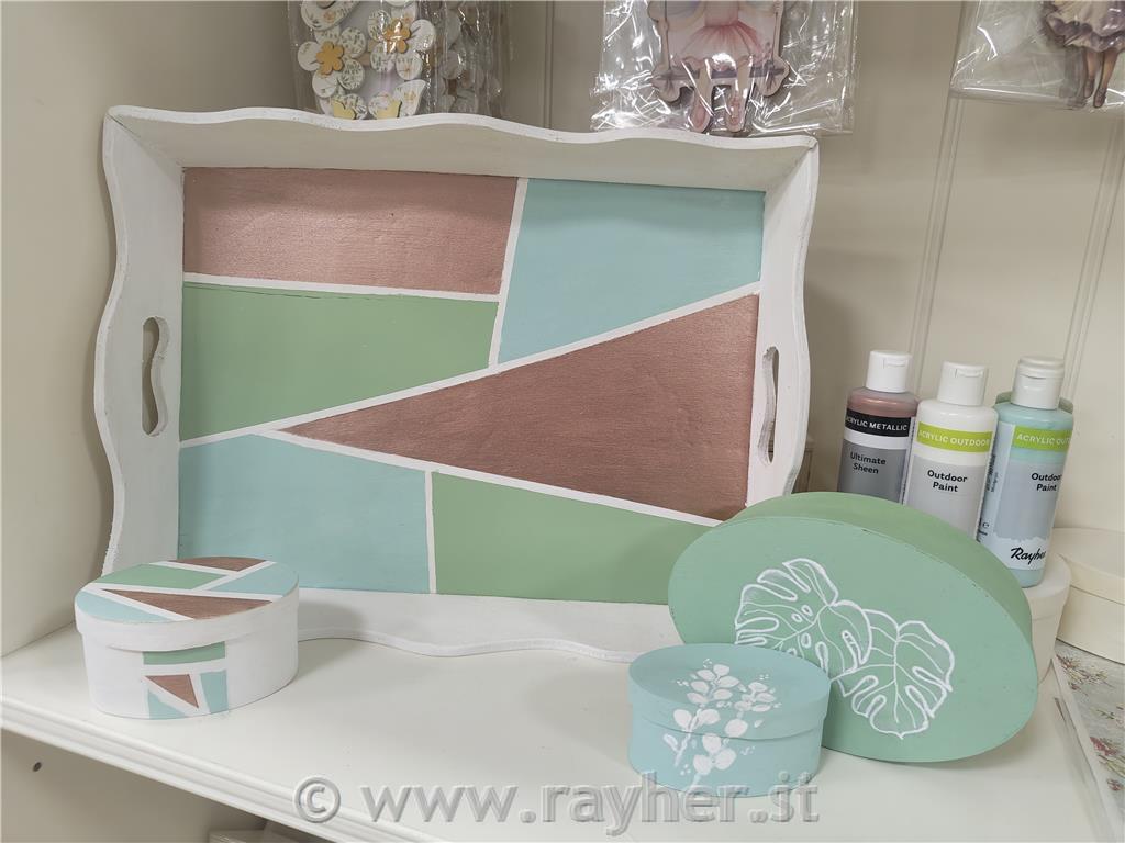 Vassoio legno 2+128x38cm