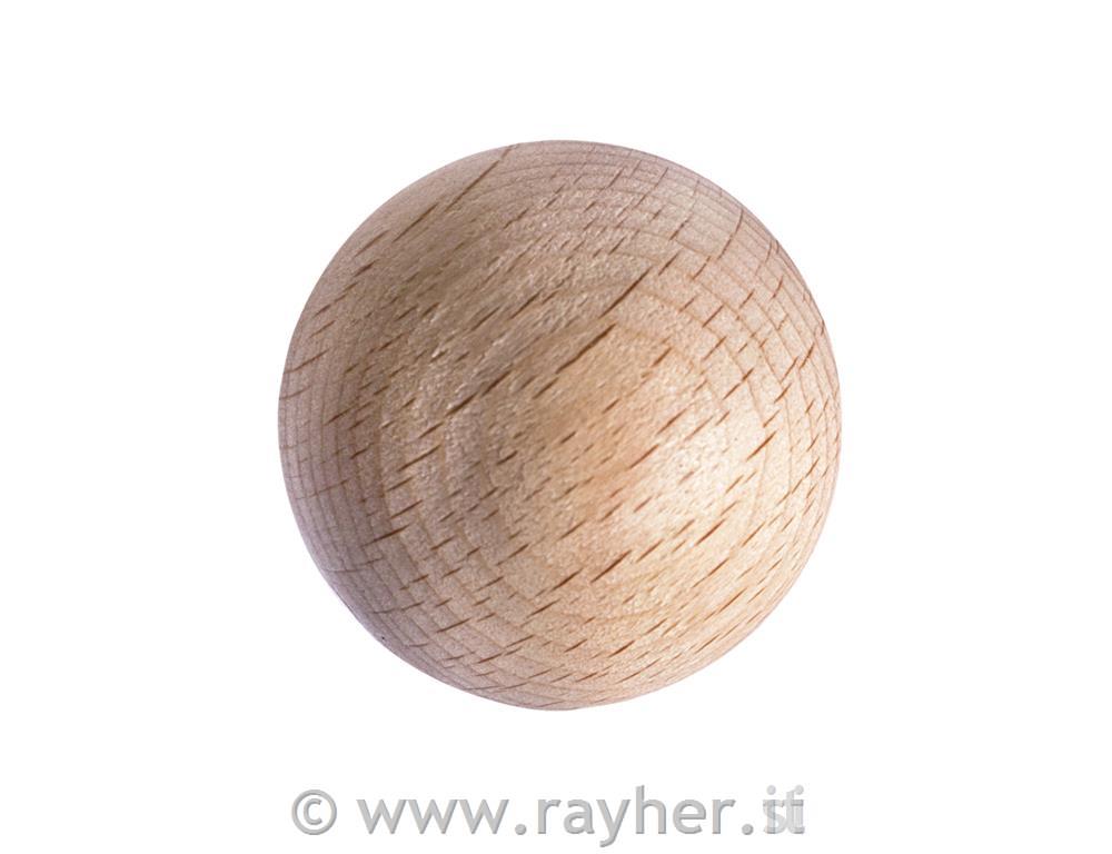 Lesene kroglice, 35mm, brez luknje, 3 kos