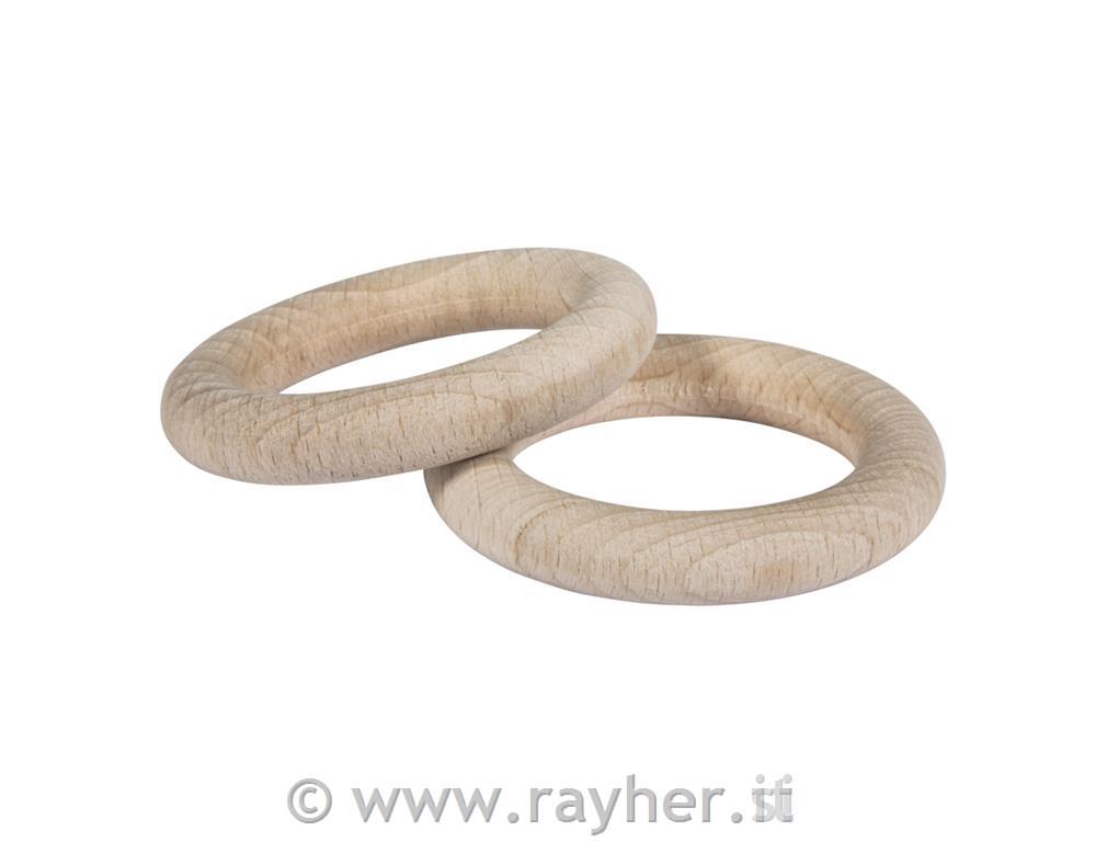 Anelli-legno grezzobusta 2 pz7,2 cm