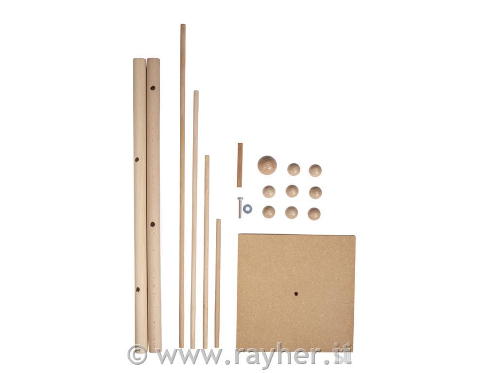 Kit albero legno93x52x18cm, 12 pezzi, bus.blis. 1 kit