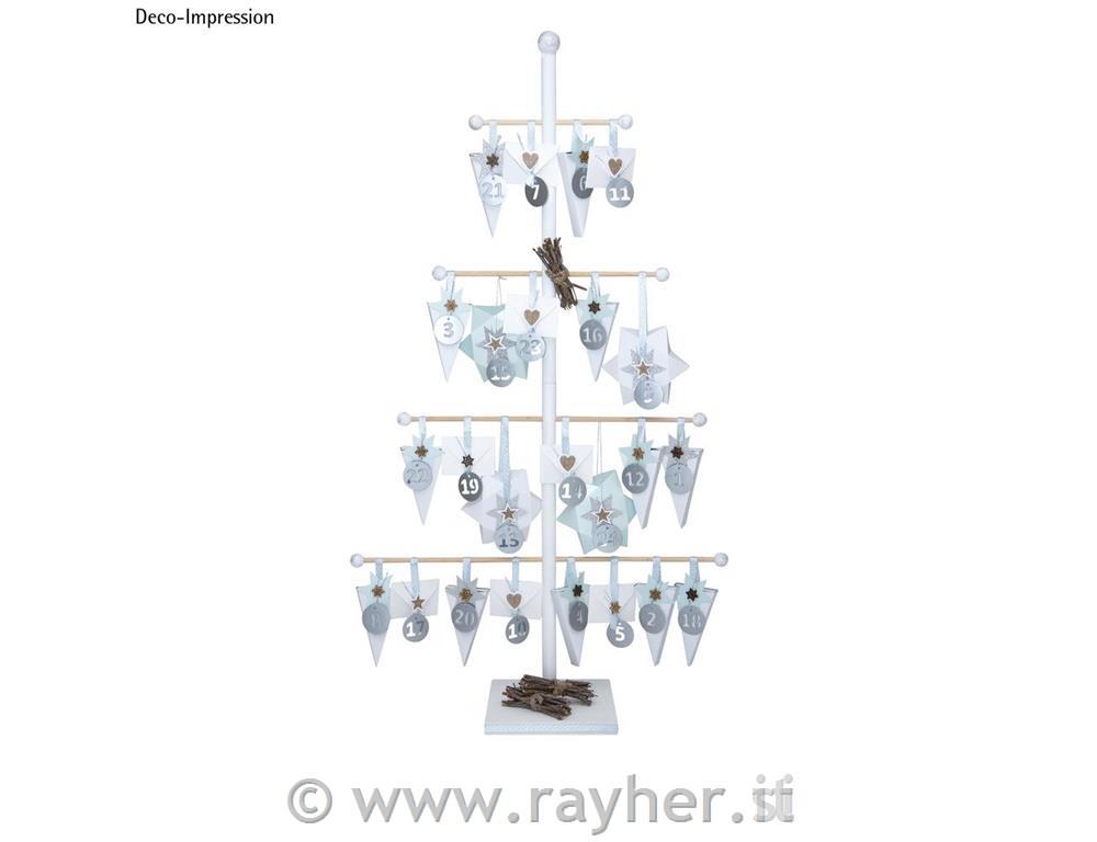 Kit albero legno93x52x18cm, 12 pezzi, bus.blis. 1 kit