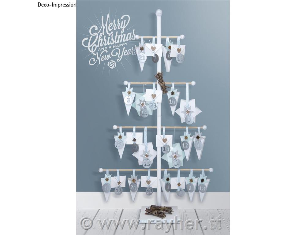 Kit albero legno93x52x18cm, 12 pezzi, bus.blis. 1 kit