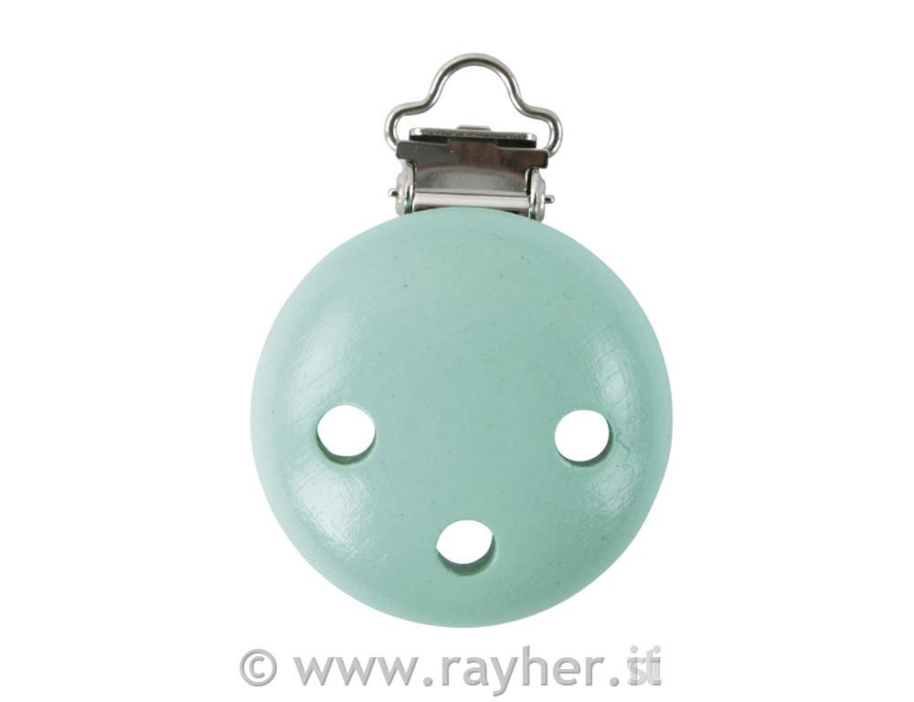 Lesena sponka za dudo FSC 100%, 37mm , mint