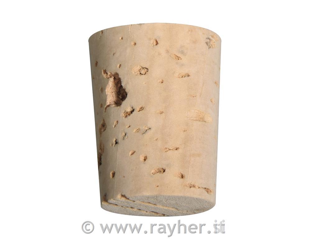 Zamaški iz plute, 22x19/16mm, 6 kos