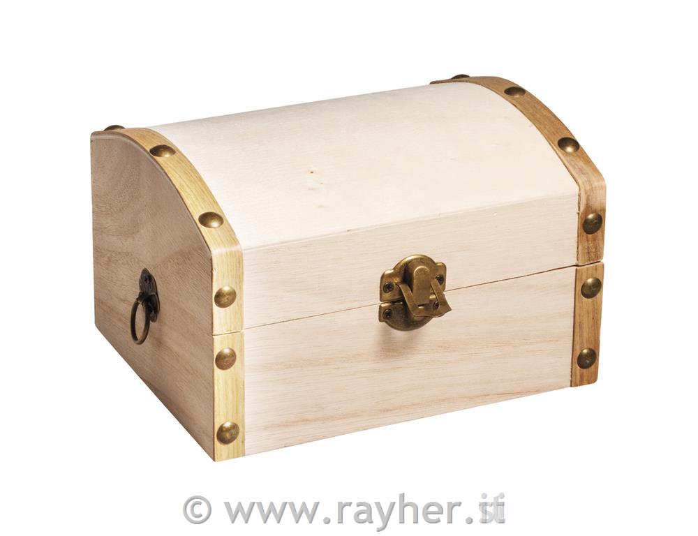 Baule legno, FSC Mix Credit13,5x10x8cm