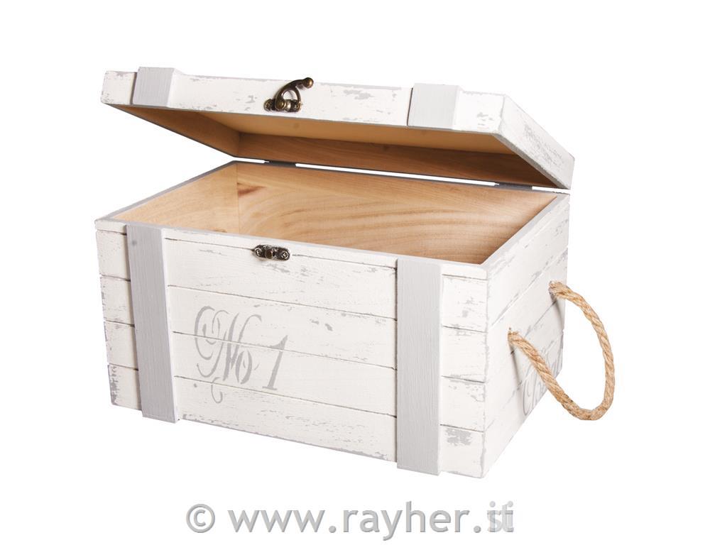 Set lesenih skrinj, 30x20,5x17,3cm in 24x16x15,5cm