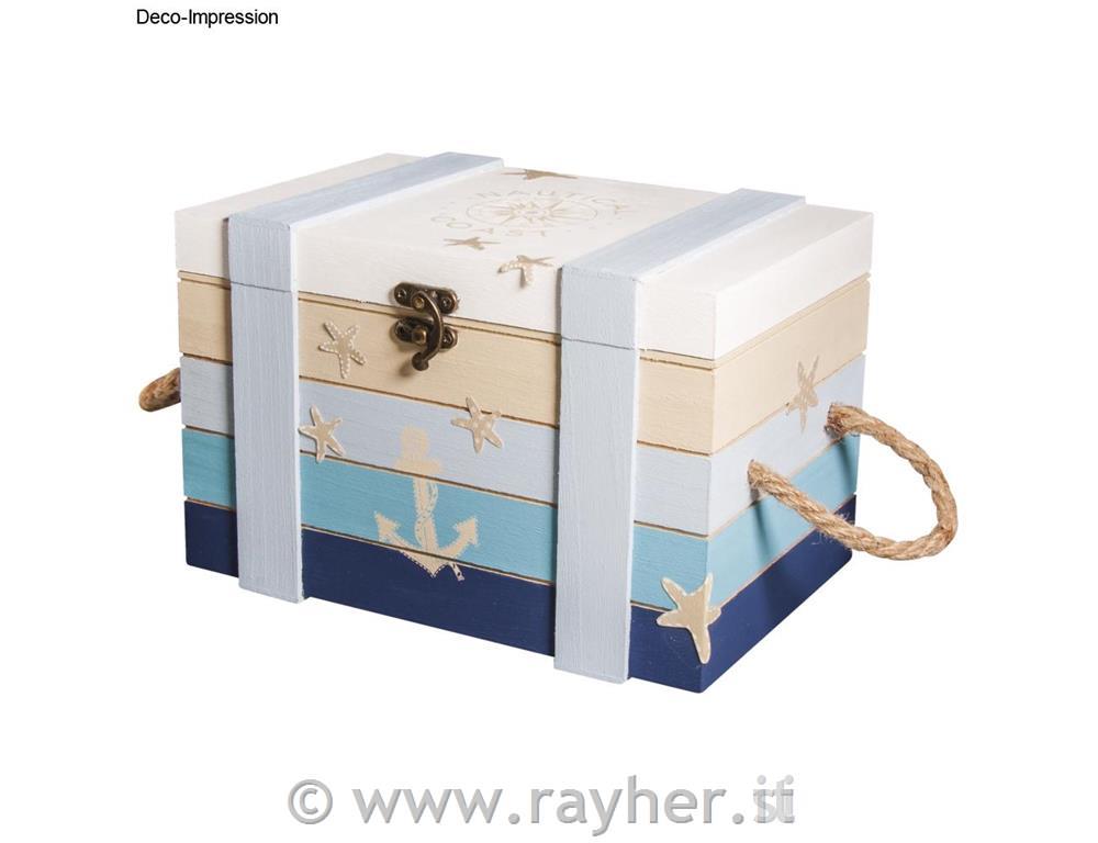 Set lesenih skrinj, 30x20,5x17,3cm in 24x16x15,5cm