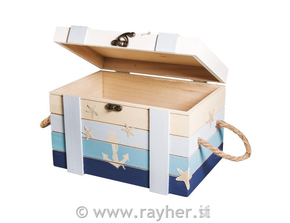 Set lesenih skrinj, 30x20,5x17,3cm in 24x16x15,5cm