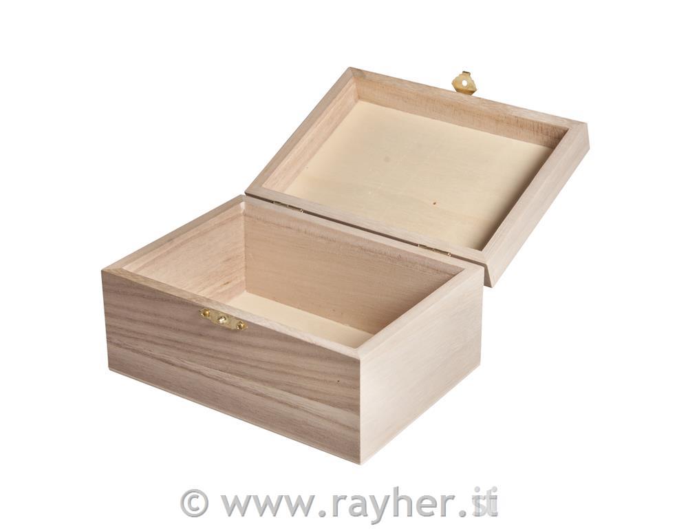 Wooden casket, FSC Mix Credit, 15.5x11x8