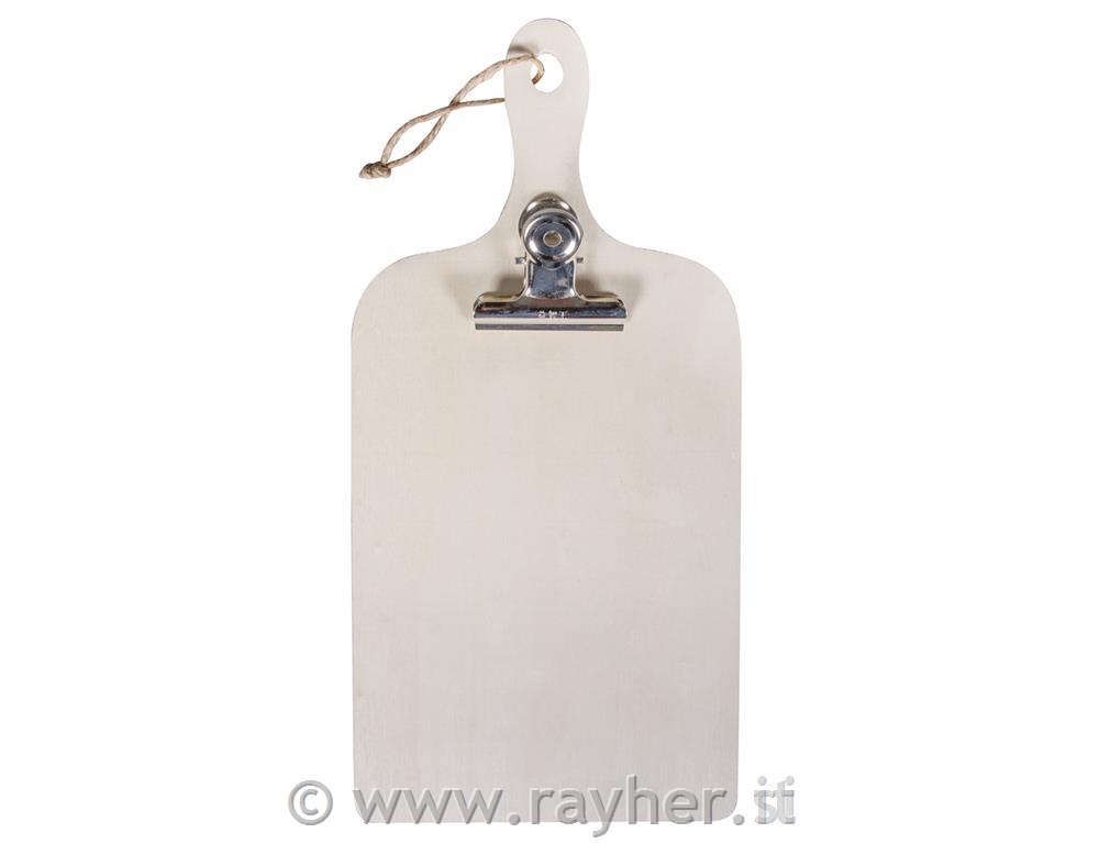 Lesena deska s sponko 13,5x28x0,7 cm