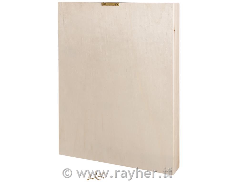 Lesena škatla z razdelki 30x38x5.2cm