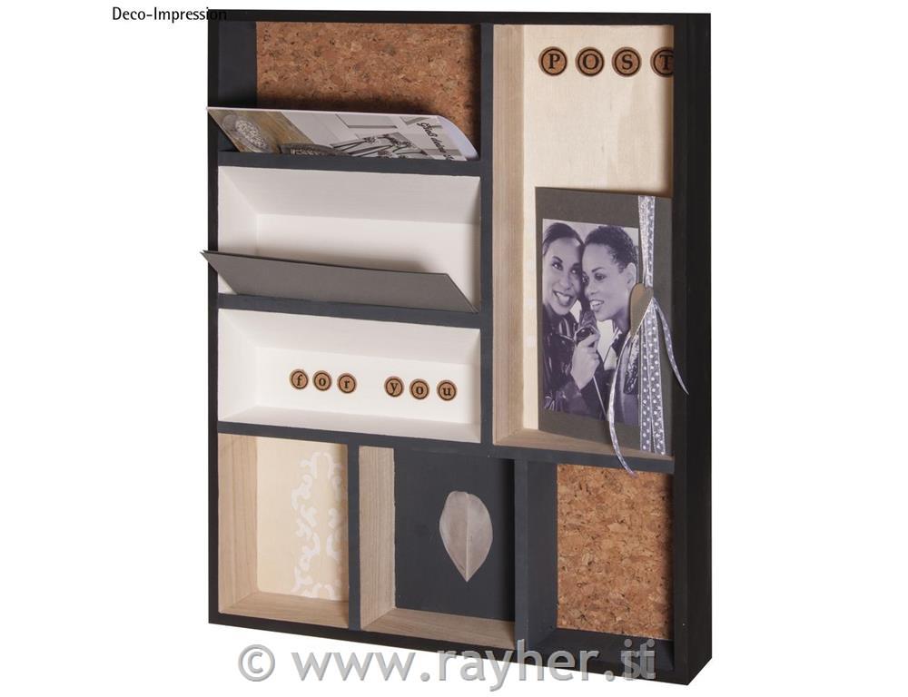 Lesena škatla z razdelki 30x38x5.2cm