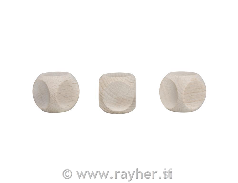 Dado legno FSC 100 %30x30mm, bus.blis. 3pznaturale