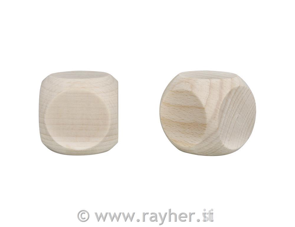 Igralne kocke, lesene 4x4 cm, set 2