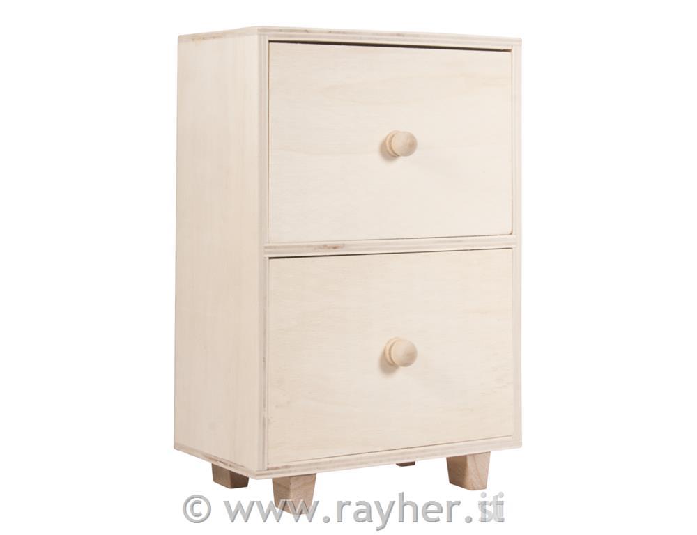 Lesen predalnik z dvema predaloma, 16,5x9x24 cm