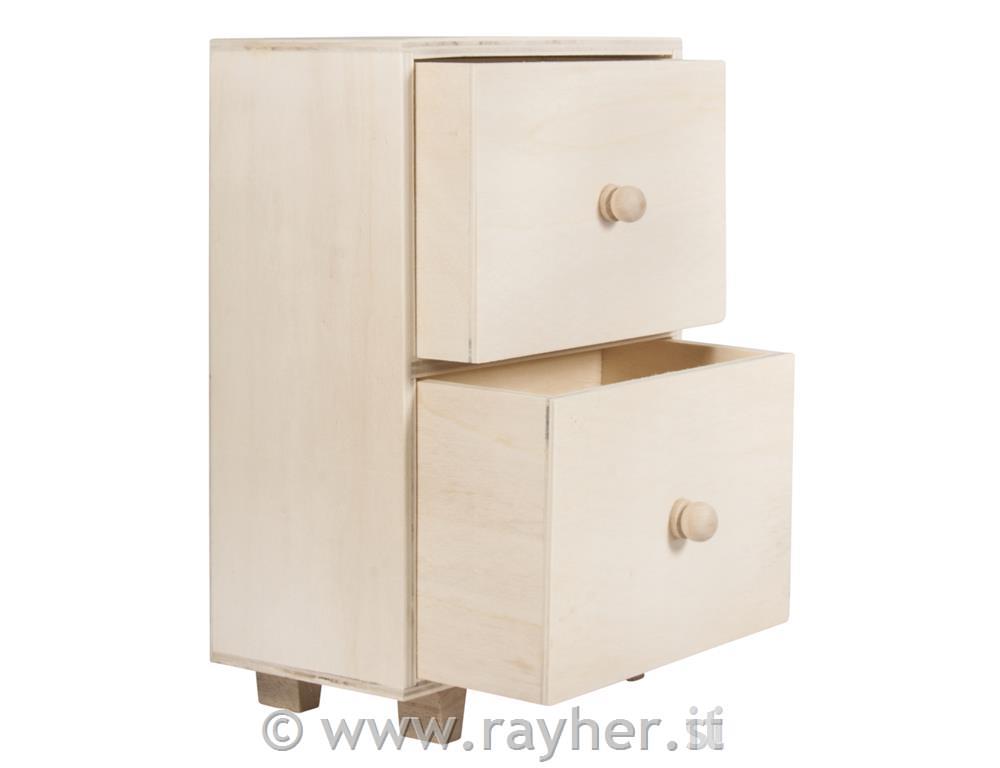 Lesen predalnik z dvema predaloma, 16,5x9x24 cm