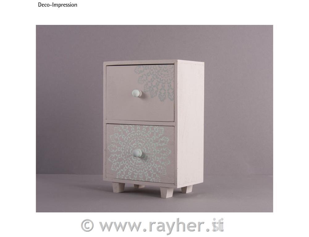 Lesen predalnik z dvema predaloma, 16,5x9x24 cm