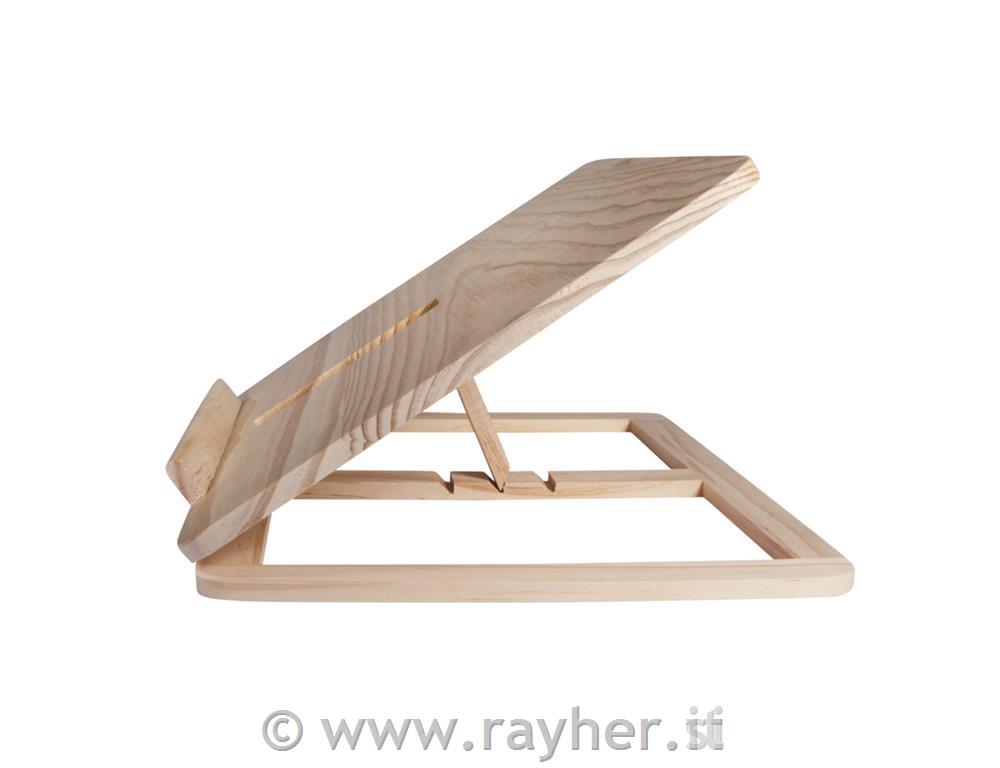 Vassoio o leggio legno FSC 100 %, 28x21x3,4cm