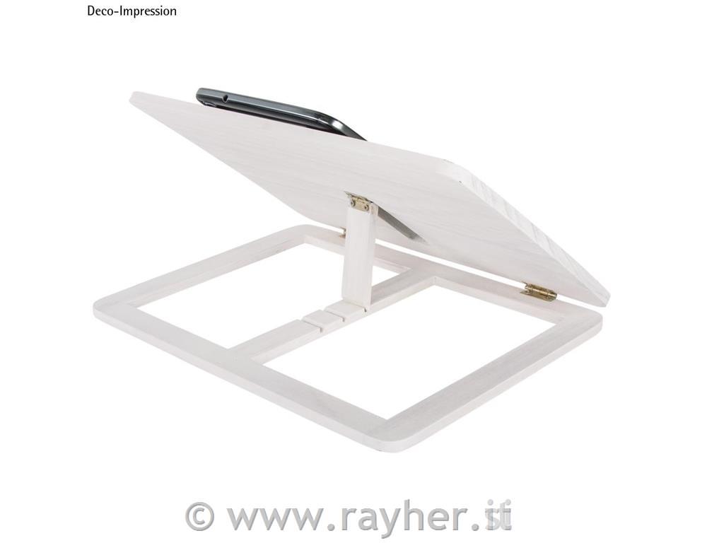 Vassoio o leggio legno FSC 100 %, 28x21x3,4cm