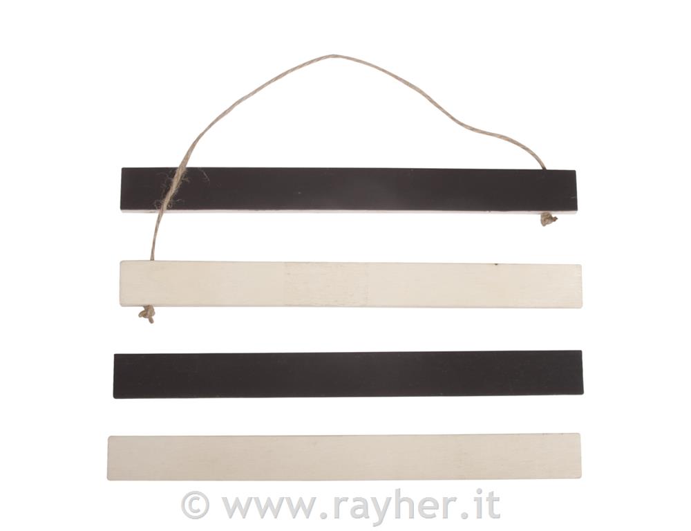 Lesena obešanka z magneti, 21x2x0.75cm