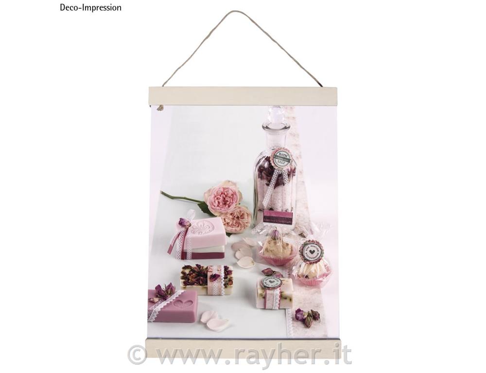 Lesena obešanka z magneti, 21x2x0.75cm