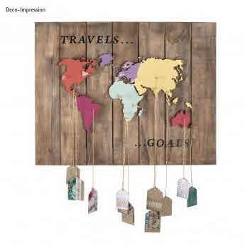 Planisfero legno, 2 tavolette, FSC 100 %, 42x29,7x0,4cm, 1x a laser, 1 x retro