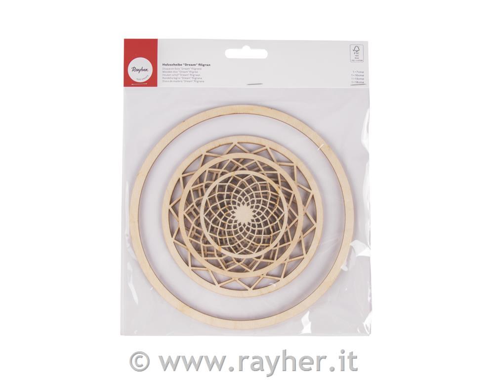 W.disc "Dream" filigree,FSC100%, o7-13cm+ring o18cm, tab-bag 4pcs