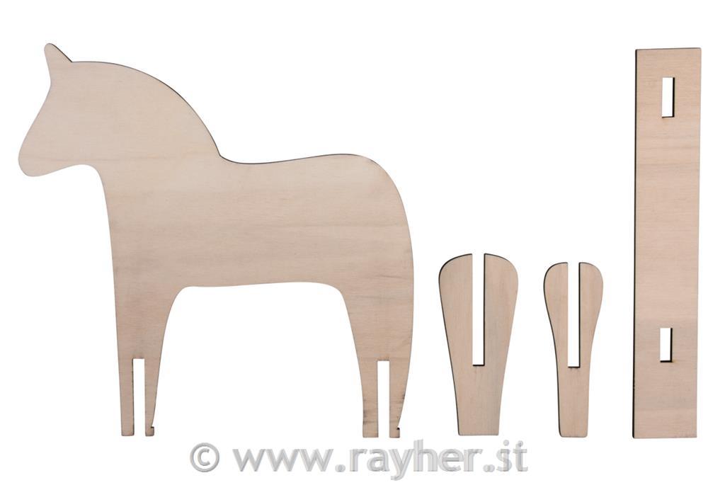 Cavallo legno scandivane, 4pz, FSC100%,