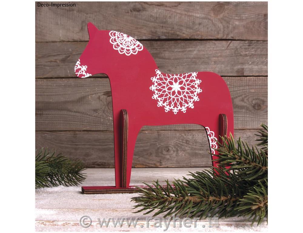 Cavallo legno scandivane, 4pz, FSC100%,