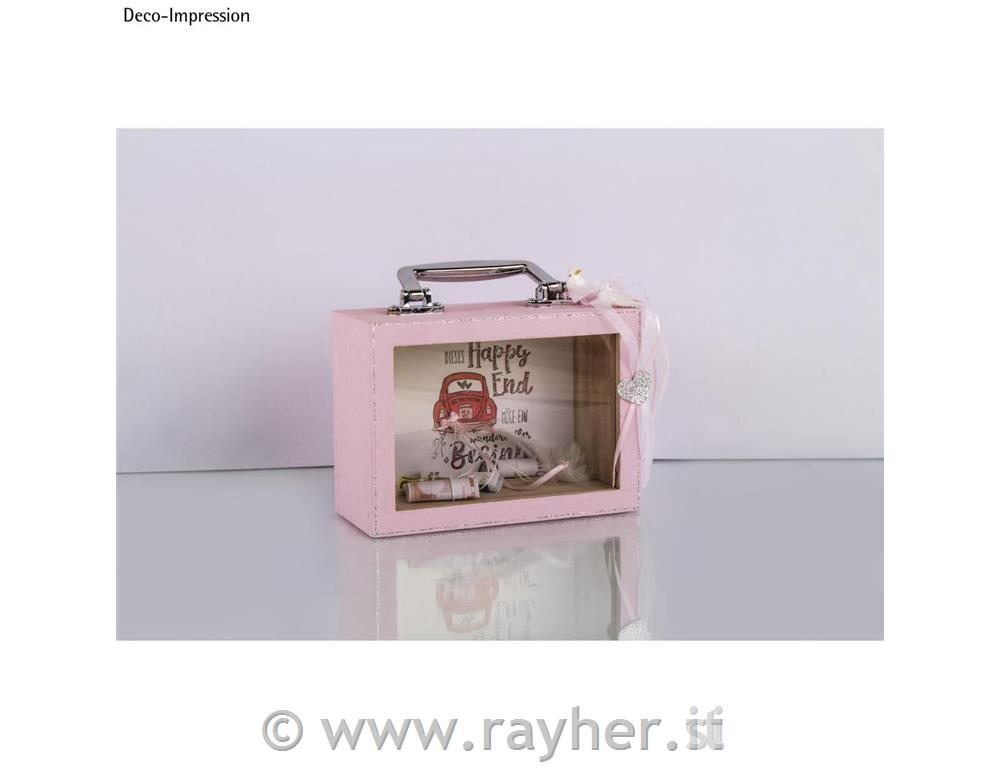 Lesen kovček z odprtino, natur, 18x8x13cm