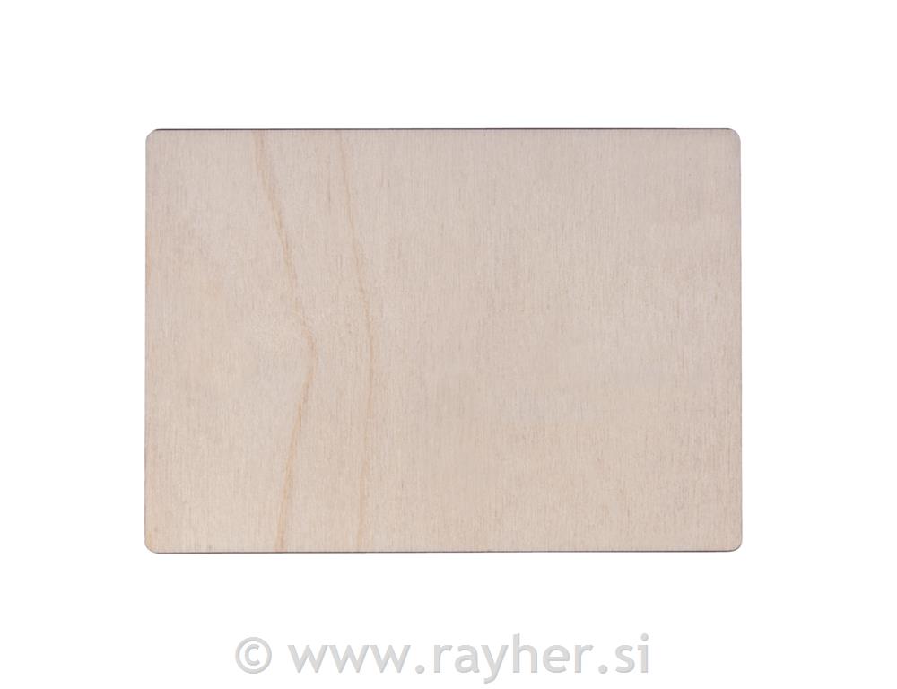 Cartolina postale legno, FSC100%, naturale, 14,8x10,5x0,3cm, bus.blis. 2pz