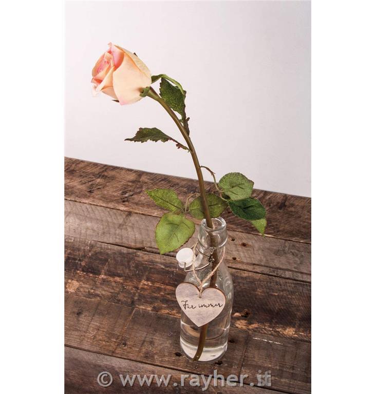 Wooden pendant Heart, FSC100%, natural,