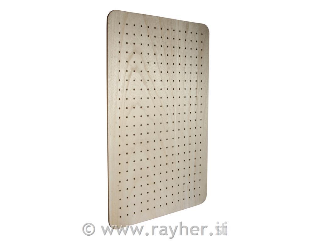 Lesena plošča "Pin&Peg", 40x60x2.5cm