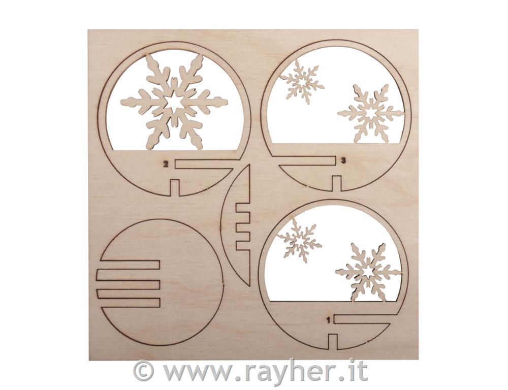 Miniature legno fiocco,FSCMixCred, 5,5cm