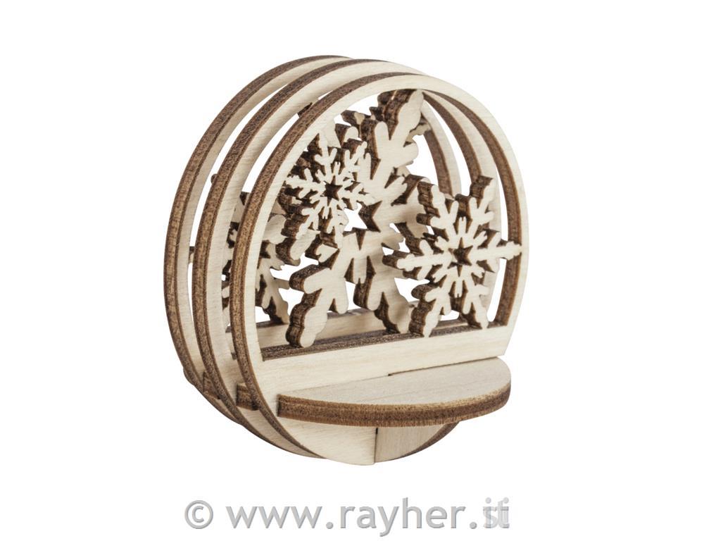 Miniature legno fiocco,FSCMixCred, 5,5cm