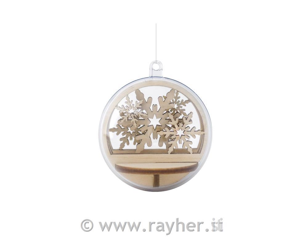Miniature legno fiocco,FSCMixCred, 5,5cm