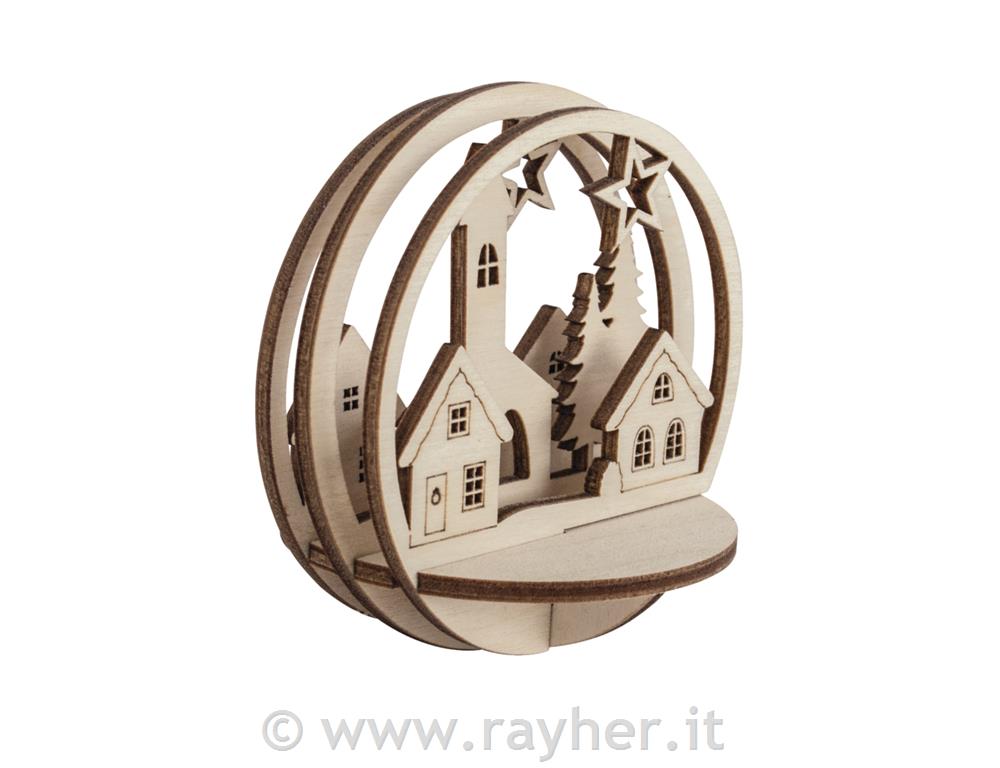 Miniature legno inverno,FSCMixCred, 7,5c, naturale, 5pz, bus.blis. 1set