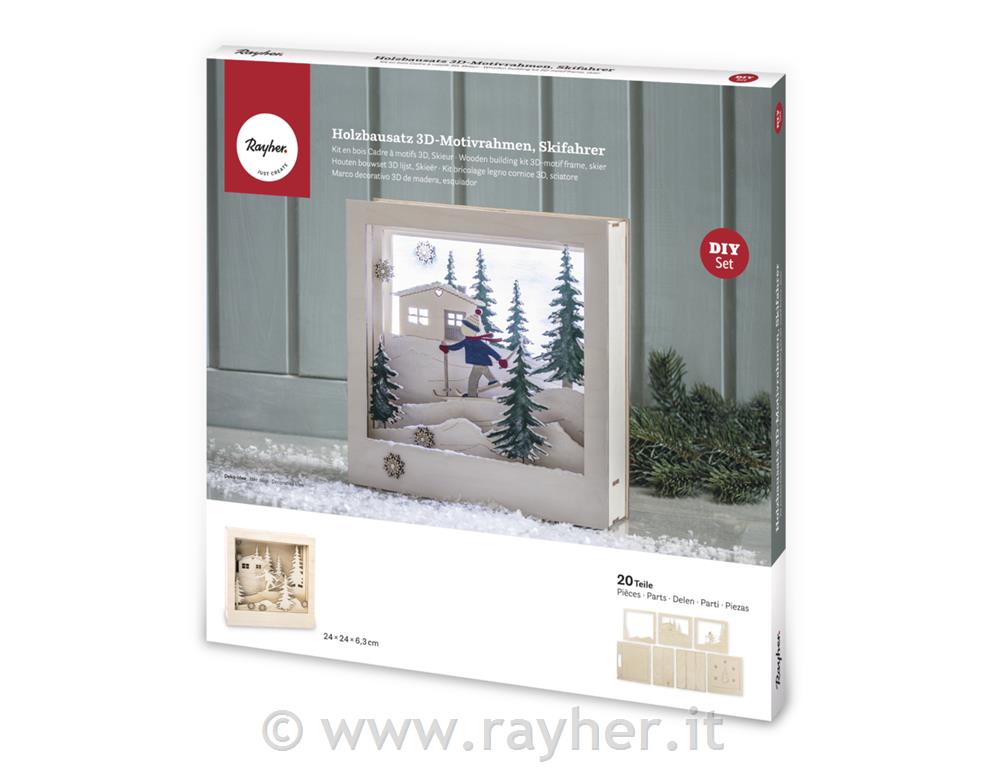 Sestavljanka Zimska idila 24x24x6,3 cm 20 delni set