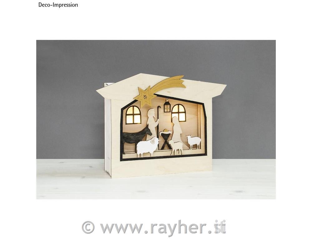 Kit bric.legno cornici motivi 3D, FSCMix